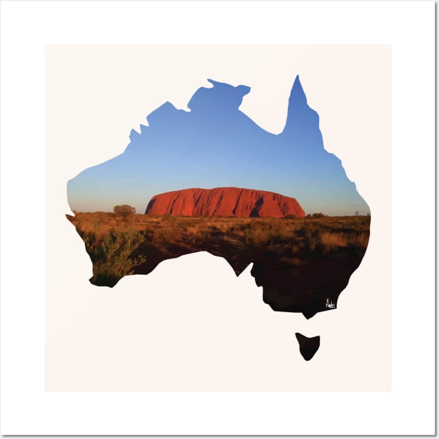 Uluru Australia Wall Art by fimbis